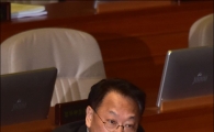 [포토]국회 본회의 출석하는 유일호 부총리