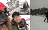 오윤아 ‘저렇게 큰 아들이 있었어?’ 스키장에서 아들과 행복한 일상    