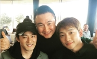 주영훈, 주진모·비 골프장 인증샷 공개 “김태희 남편·장리 남친 축하해”