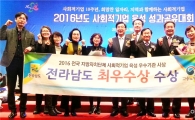 전남도, 사회적기업 육성 전국 최우수