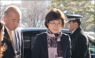 [포토]출근하는 이정미 권한대행