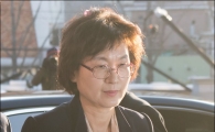 [포토]출근하는 이정미 권한대행