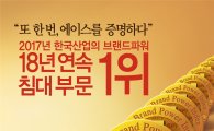 에이스침대, "한국산업의 브랜드파워 18년 연속 1위"