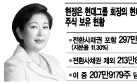 현정은 회장, 현대엘리베이터 800억 주식 담보 제공
