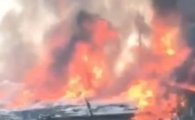 구룡마을 대형 화재…응급실 이송 주민도 있어(영상)