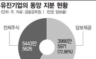 유진기업, 동양 장악 후 주식 담보 내놔