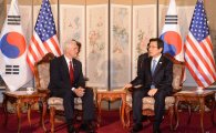 [포토]황교안 권한대행, 펜스 美 부통령과 북핵 논의