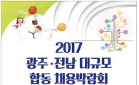 광주·전남중기업청,2017 광주·전남 대규모 합동 채용박람회 개최