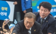 [포토]지지자들 손잡아주는 문재인
