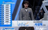 '프로듀스101 시즌2' 기적의 사나이 서성혁, 95위에서 51위로 '껑충'