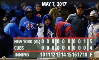 양키스·컵스, 연장 18회 혈투…MLB 1경기 최다 탈삼진