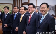 [포토]정세균 국회의장·4당 원내대표 회동
