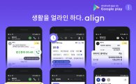 NHN엔터, 통화·문자 타임라인 보여주는 앱 '얼라인' 출시
