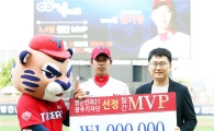 KIA타이거즈 임기영, 밝은안과21병원 3·4월 MVP 수상