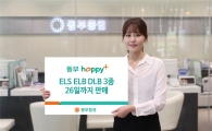 동부증권, 26일까지 ELS·ELB·DLB 3종 판매