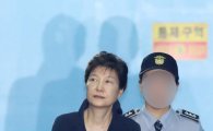 [포토]첫 재판 끝난 박근혜 전 대통령 