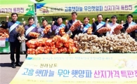 전남농협, '고흥햇마늘·무안햇양파' 산지가격 특판전