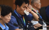 [포토]목 타는 한기수 위원장 