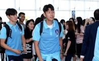 [포토]출국하는 축구대표팀 손흥민
