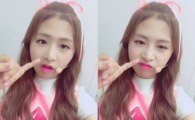 에이프릴 채원 "셀카 찍는데 방해 마세요"…누구 손가락?