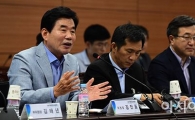 [포토]발언하는 김진표 위원장