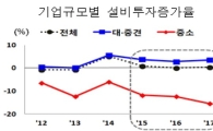 대기업-중소기업 설비투자 양극화…총 181.8조