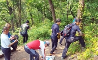 전남대 여수캠퍼스 교직원, 미평 봉화산서 환경정화활동 실시