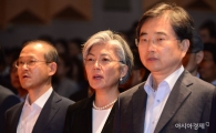 [포토]애국가 제창하는 강경화 장관