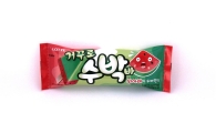 롯데제과, 초록색과 빨간색이 뒤바뀐  '거꾸로 수박바' 출시