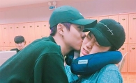 '프로듀스 101 시즌2' 콘서트 준비중? 김동한 권현빈에게 볼뽀뽀…"살려줘"