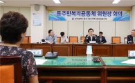 [포토]김성환 광주 동구청장, 동 주민복지공동체위원장 회의 주재