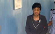 '발가락 부상' 박근혜 전 대통령 일주일만에 법정 출석