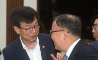 [포토]인사 나누는 김상조·한승희