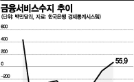 금융서비스수지 8년만에 흑자 '신바람'