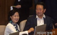 [포토]박주선 비대위원장 찾아간 추미애 대표