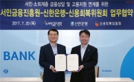 신한은행-신용회복위, 서민·소외계층 금융지원 협약 체결