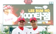 KIA타이거즈 이범호 1000타점 달성·최형우 2500루타 달성 시상