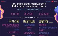 '2017인천 펜타포트 락 페스티벌' 8월11~13일 개최