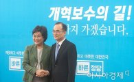 [포토]이혜훈 대표와 인사하는 문무일 검찰총장