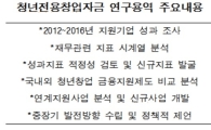 '청년창업자금' 지원방향 재수립…'연구용역' 점검