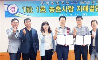 (주)남양목재 ↔ 장흥군 대덕읍, 농촌사랑 자매결연