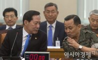 [포토]머리 맞댄 송영무 국방장관·이순진 합참의장