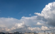 [포토]뭉게구름 몰린 서울하늘