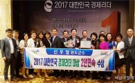 신우철 완도군수 2년 연속‘대한민국 경제리더 대상’수상