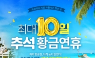 [추석 D-한달②]"벌써 '매진'" 최장 10일 추석 연휴 앞두고 사전예약 열풍
