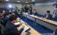 [포토]유통업계 관계자들과 간담회하는 김상조 공정거래위원장