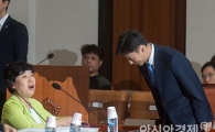[포토]야당 의원들에게 고개숙인 박성진 후보자