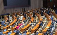 [포토]박수치는 자유한국당 의원들