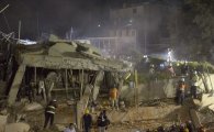 [포토] 멕시코 강진, 긴박한 야간 구조 작업