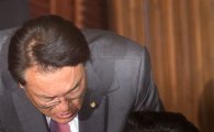 [포토]한국당 전·현직 원내대표의 심각한 대화